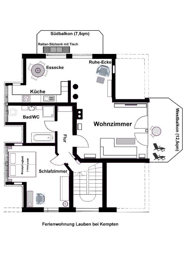 Top Ferienwohnung In Lauben Bei Kempten Екстер'єр фото